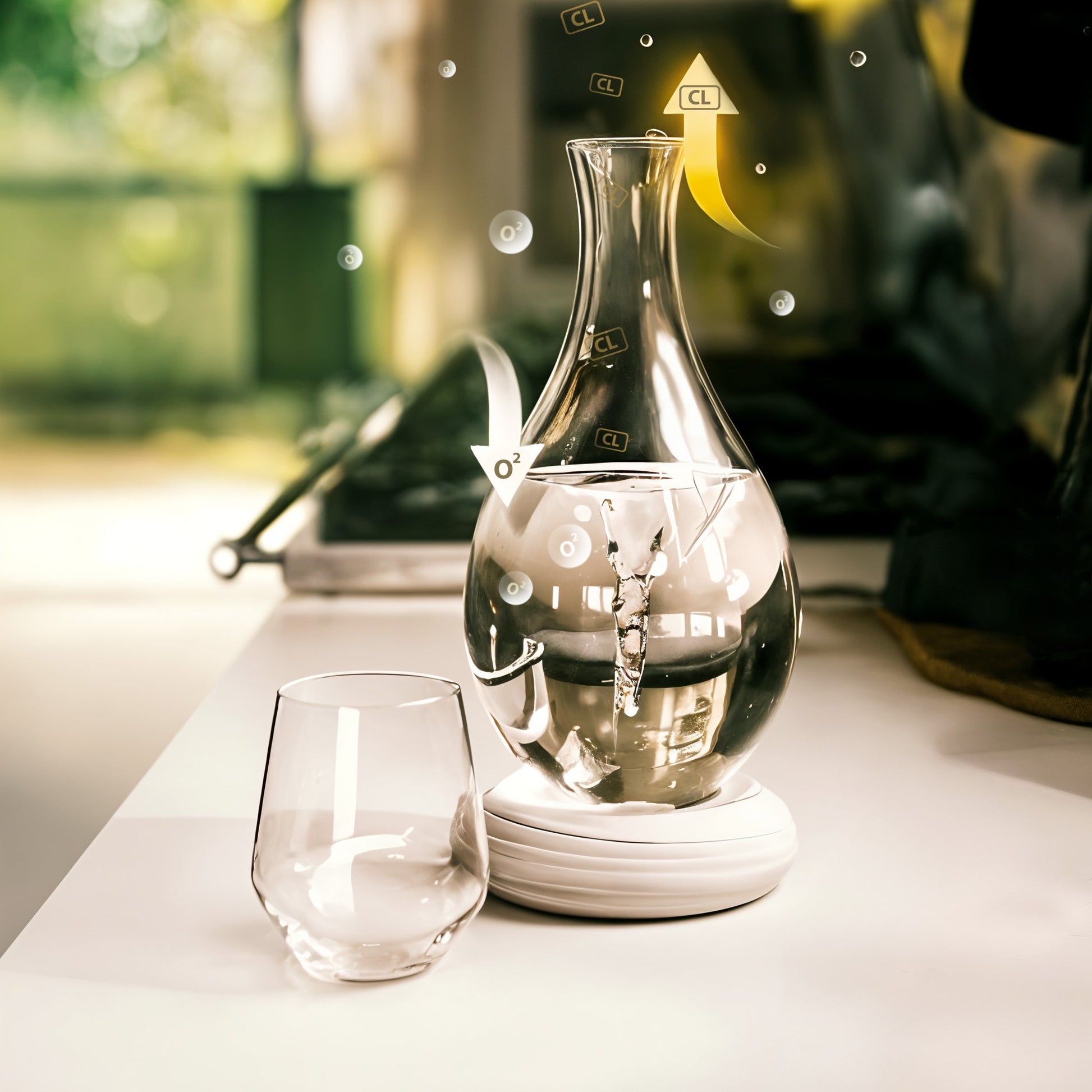 Mayu Swirl Carafe - Lucia light